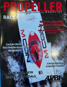 M•CON RACING DISPLAYED ON FRONT COVER OF PROPELLER MAGAZINE